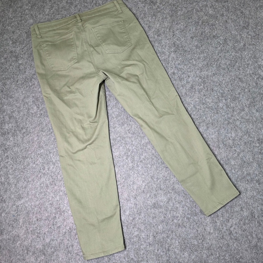 Talbots Slim‎ Ankle Jeans Sage Green Stretch Cotton Blend Denim 10 Petite Pants - Picture 3 of 9